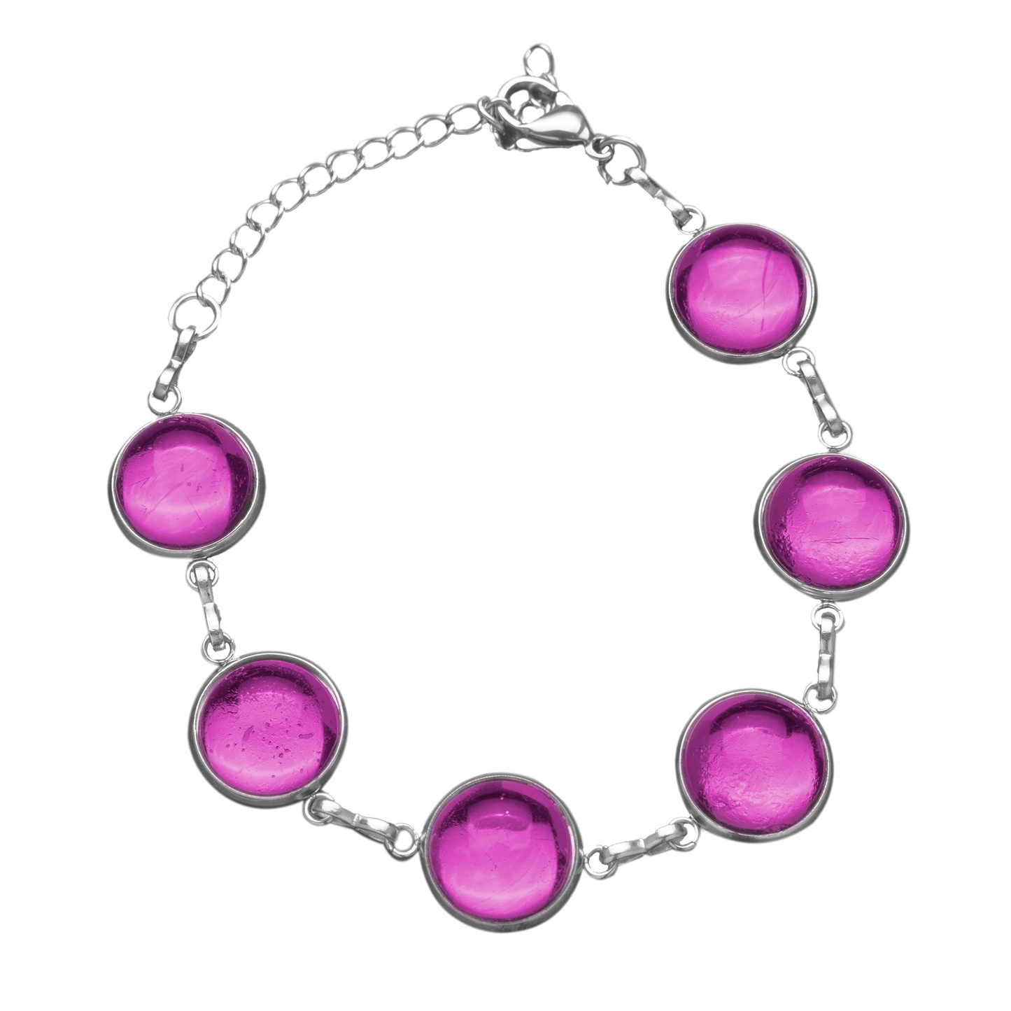 Verstelbare Armband met Gekleurde Cabochons | 12mm | 10 Kleuren