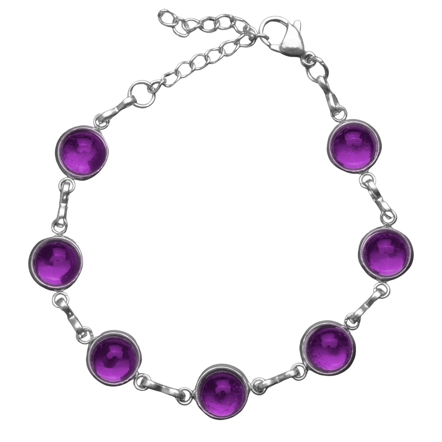 Verstelbare Armband met Gekleurde Cabochons | 8mm | 10 Kleuren