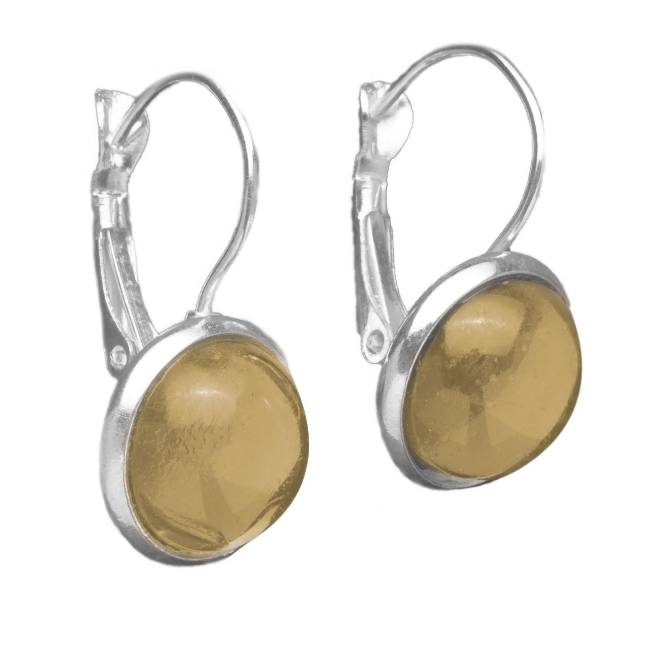 Set Oorhangers met Gekleurde Cabochons | 12mm | 10 Kleuren