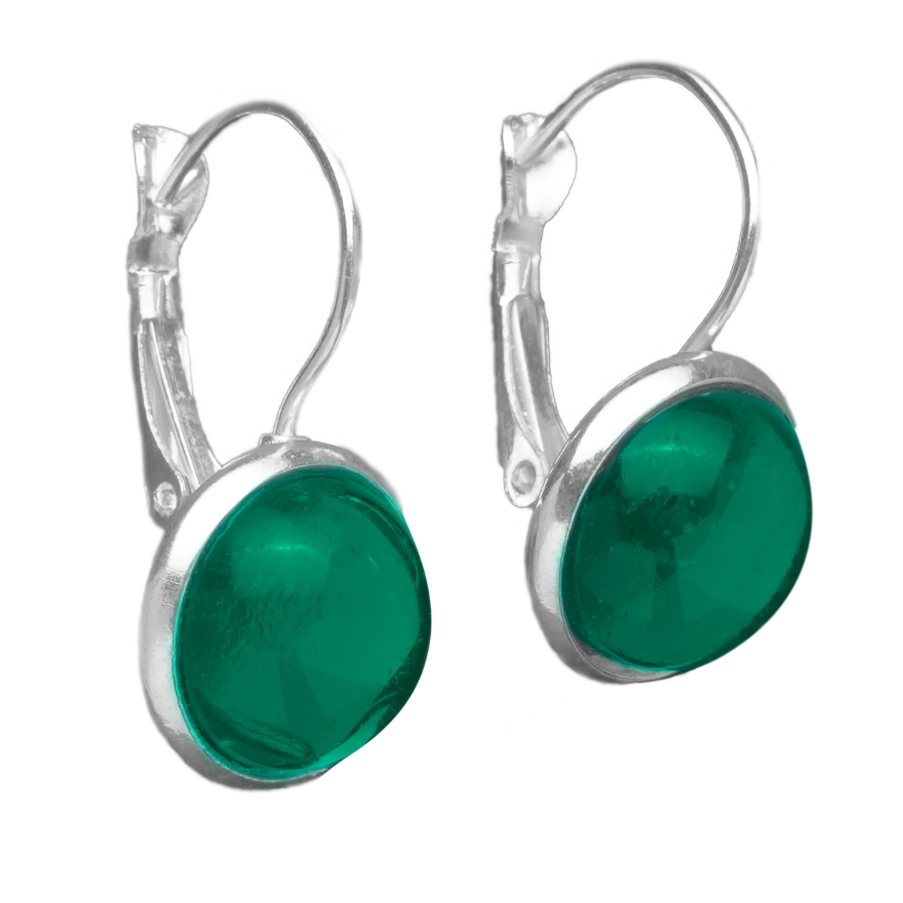 Set Oorhangers met Gekleurde Cabochons | 12mm | 10 Kleuren