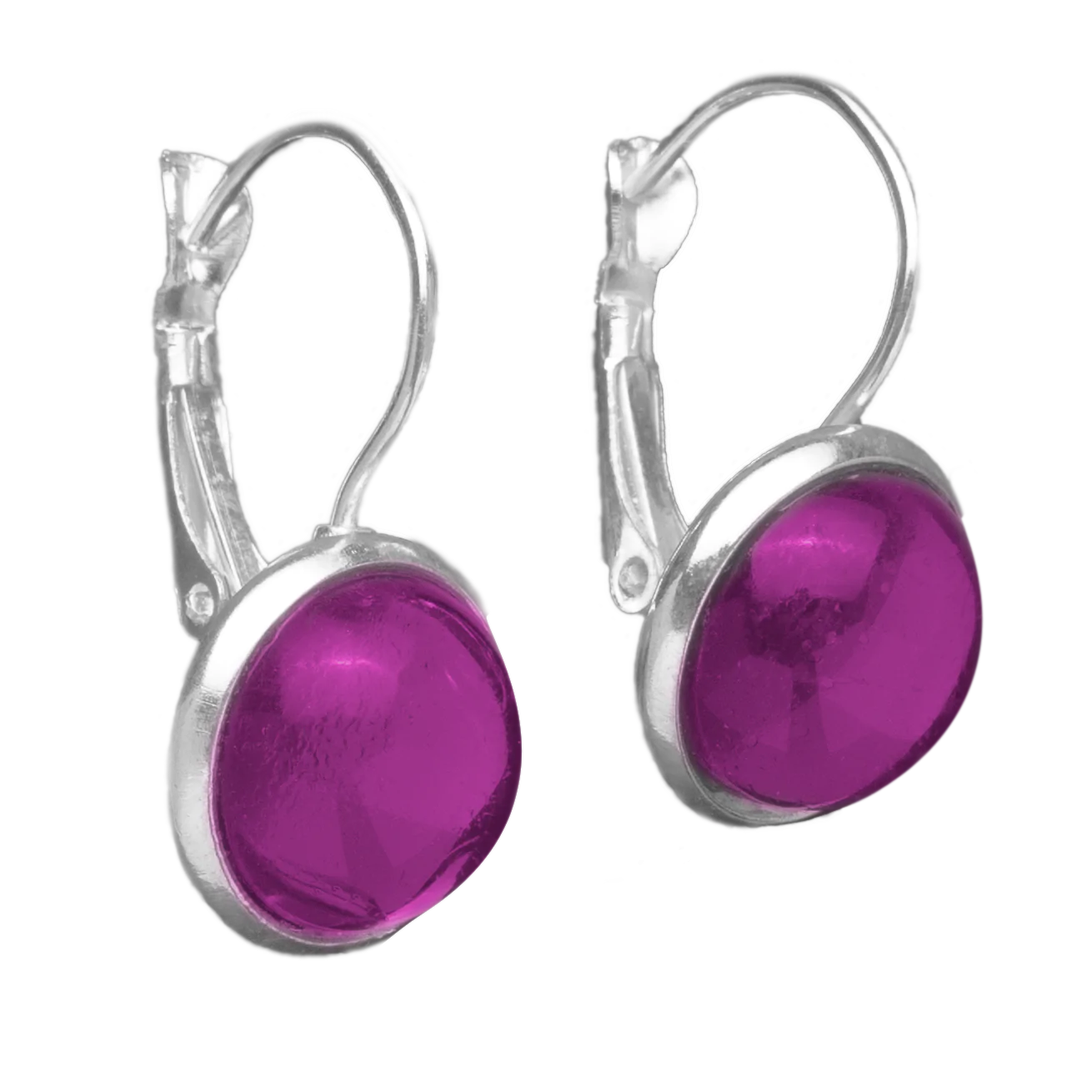 Set Oorhangers met Gekleurde Cabochons | 12mm | 10 Kleuren