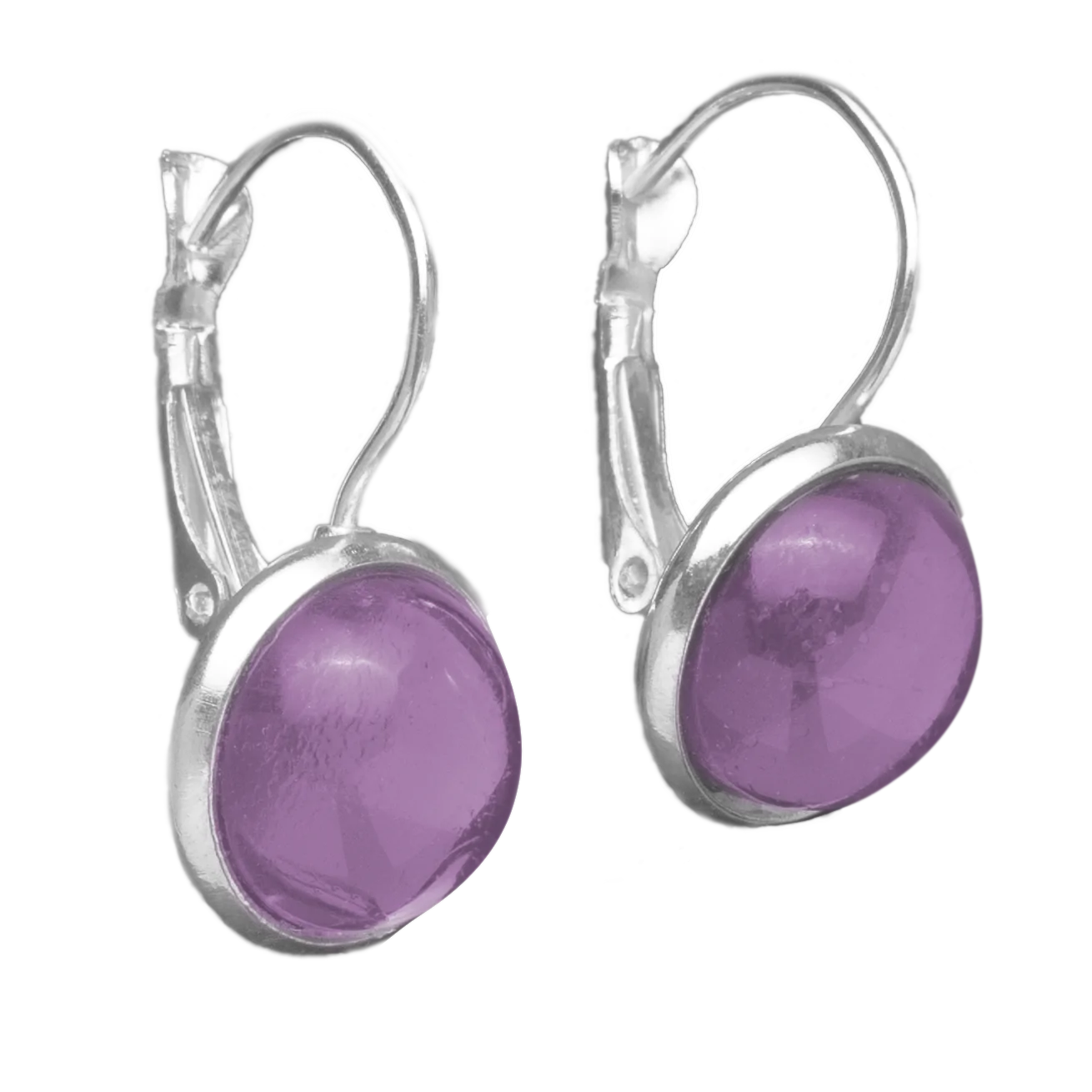 Set Oorhangers met Gekleurde Cabochons | 12mm | 10 Kleuren