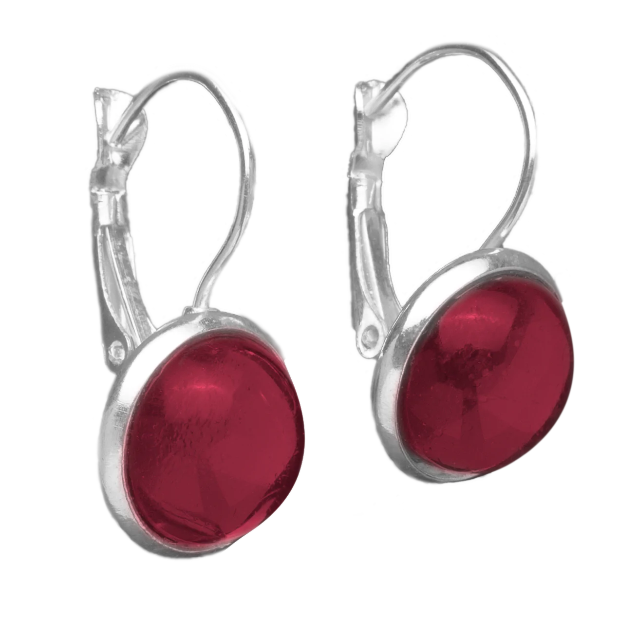 Set Oorhangers met Gekleurde Cabochons | 12mm | 10 Kleuren