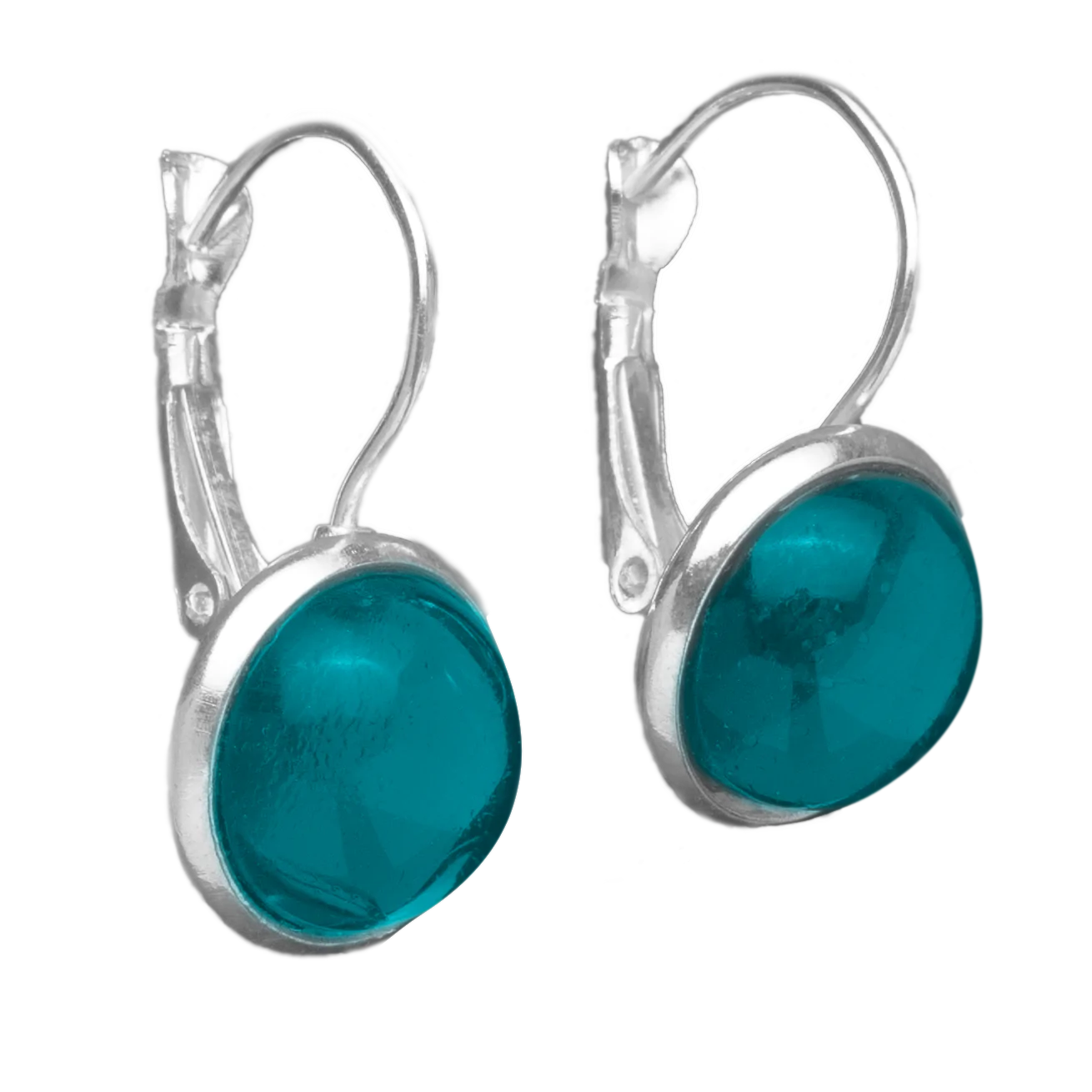 Set Oorhangers met Gekleurde Cabochons | 12mm | 10 Kleuren