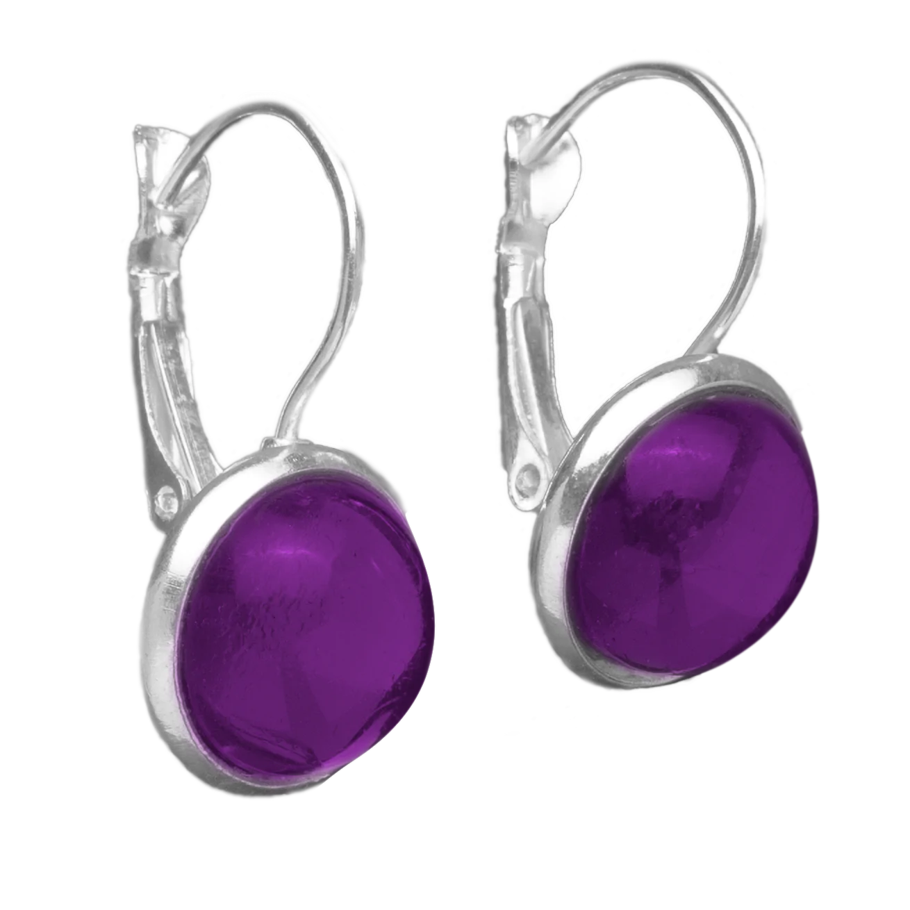 Set Oorhangers met Gekleurde Cabochons | 12mm | 10 Kleuren