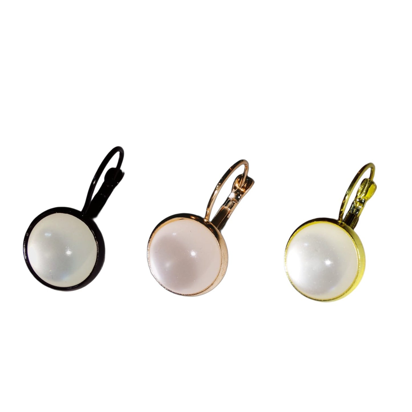 Oorhangers in de Kleuren: Zwart | Rosé Goud | Goud | 10mm