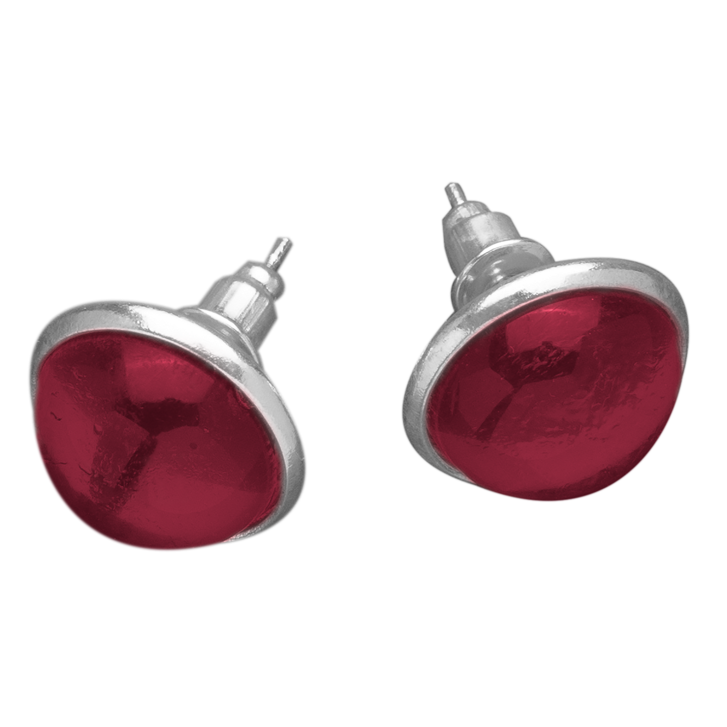Set Oorknopjes met Gekleurde Cabochons | 12mm | 10 Kleuren