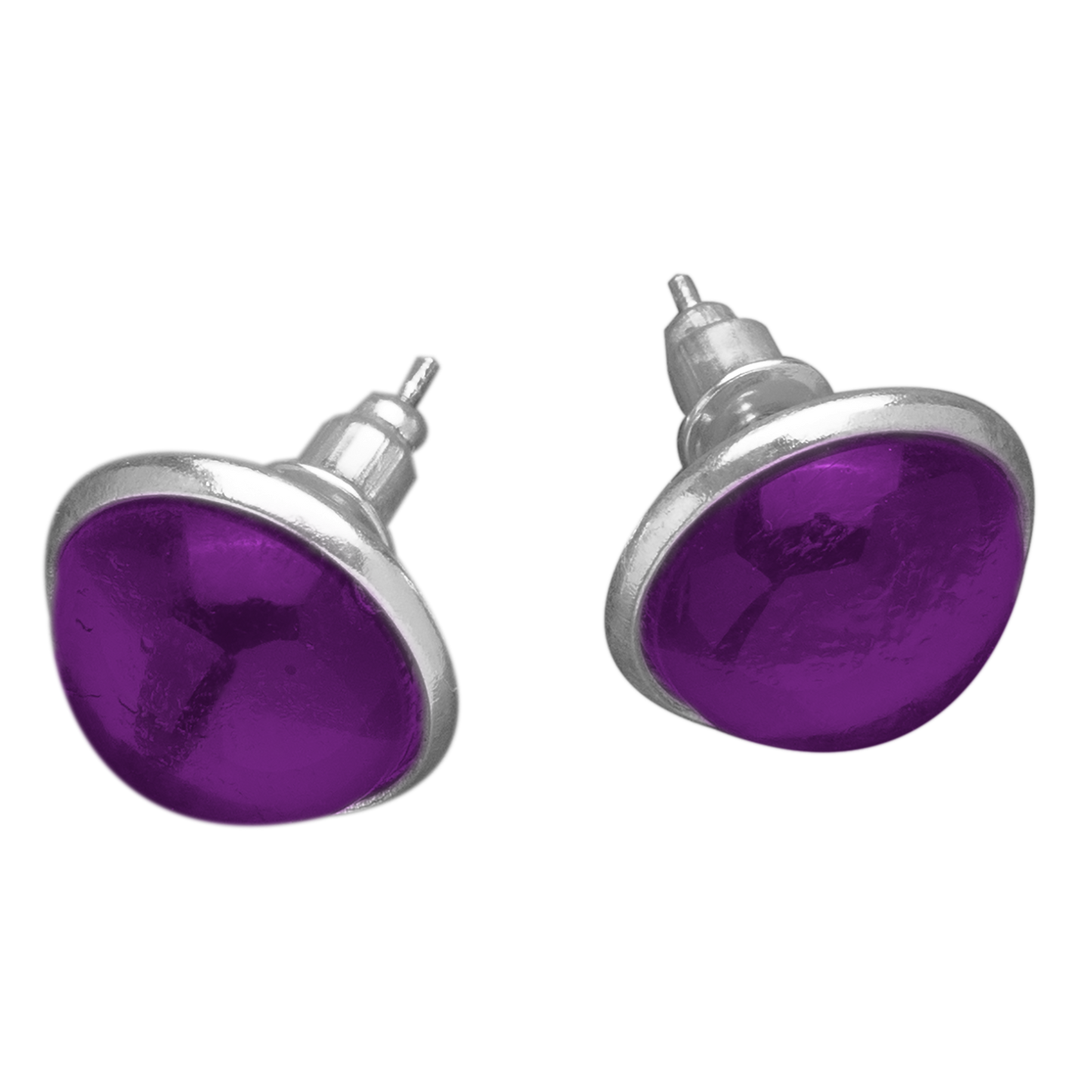 Set Oorknopjes met Gekleurde Cabochons | 12mm | 10 Kleuren