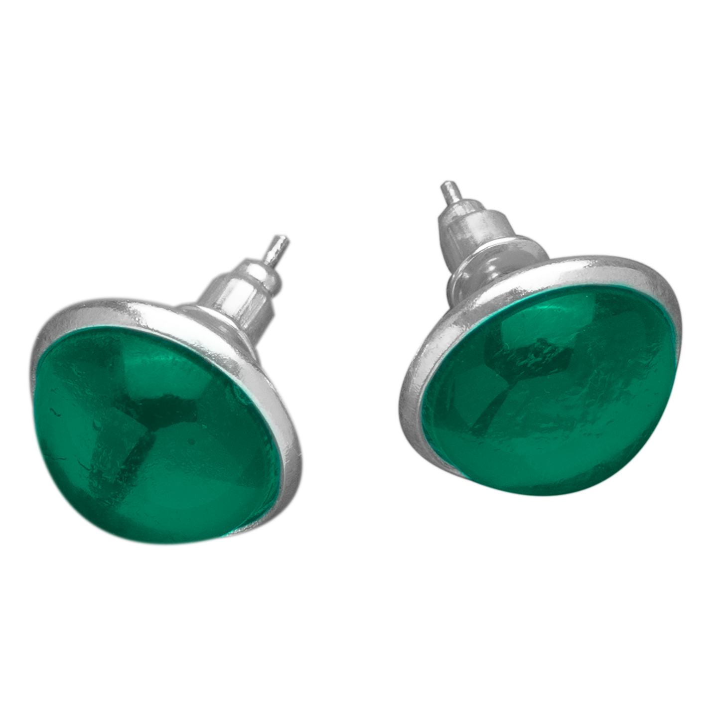 Set Oorknopjes met Gekleurde Cabochons | 12mm | 10 Kleuren