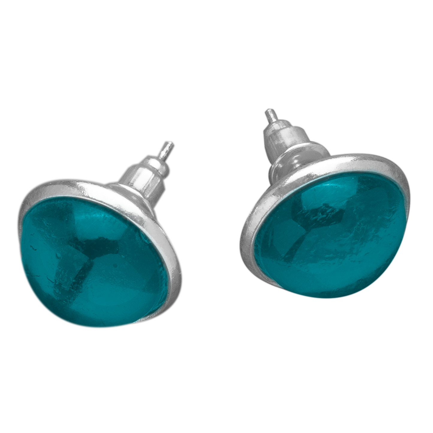 Set Oorknopjes met Gekleurde Cabochons | 12mm | 10 Kleuren