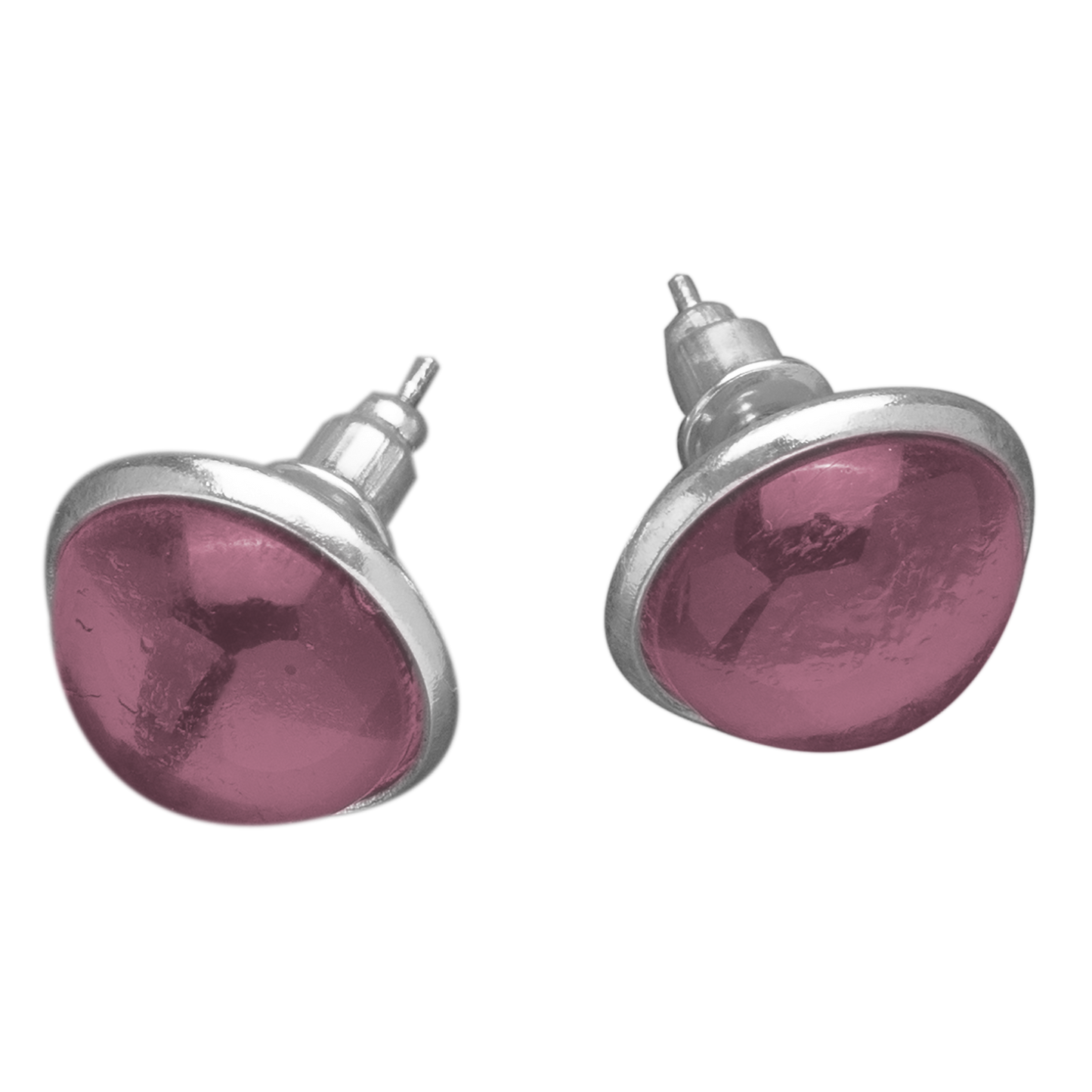 Set Oorknopjes met Gekleurde Cabochons | 12mm | 10 Kleuren