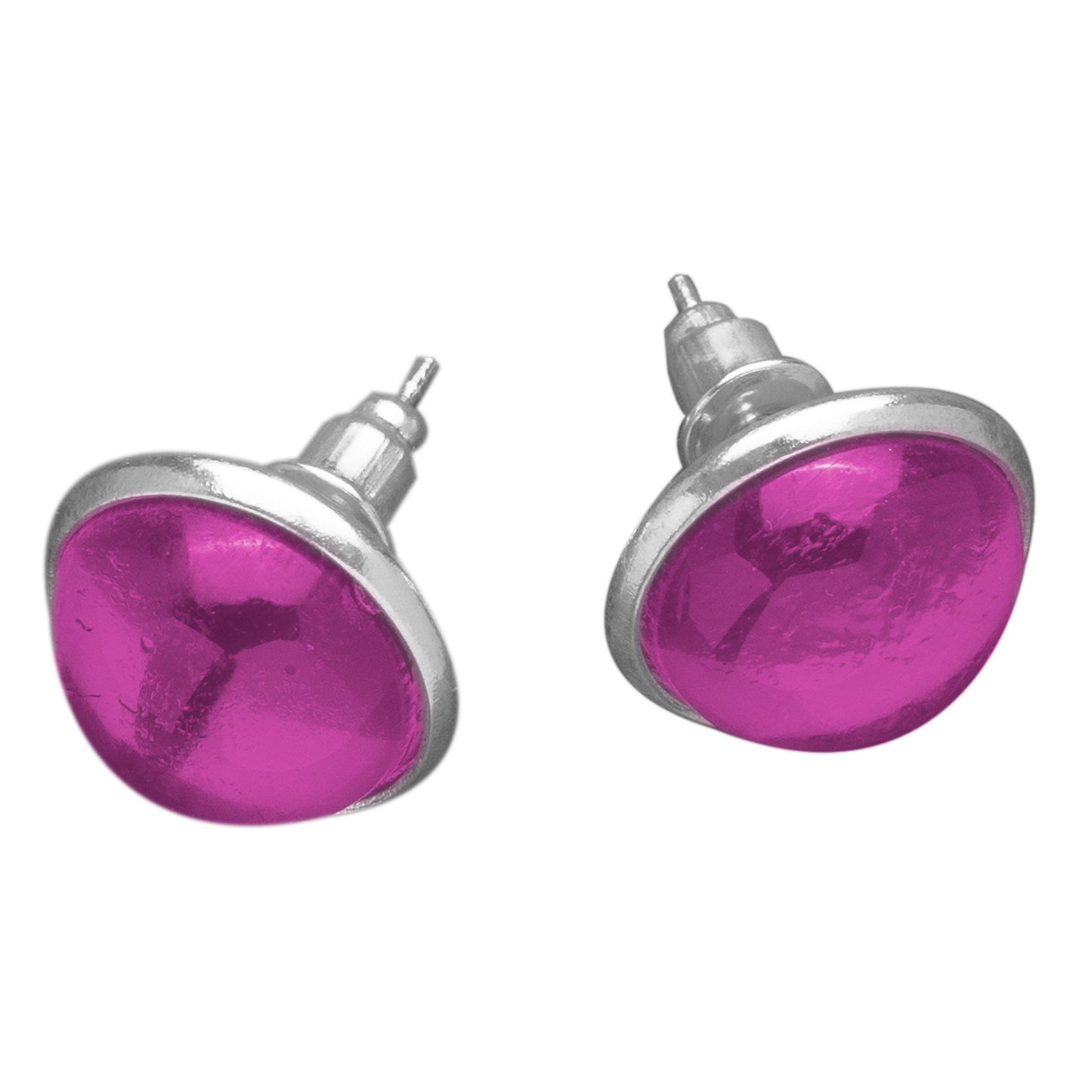 Set Oorknopjes met Gekleurde Cabochons | 12mm | 10 Kleuren