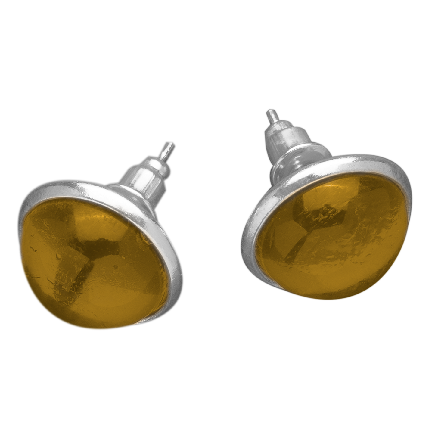Set Oorknopjes met Gekleurde Cabochons | 12mm | 10 Kleuren
