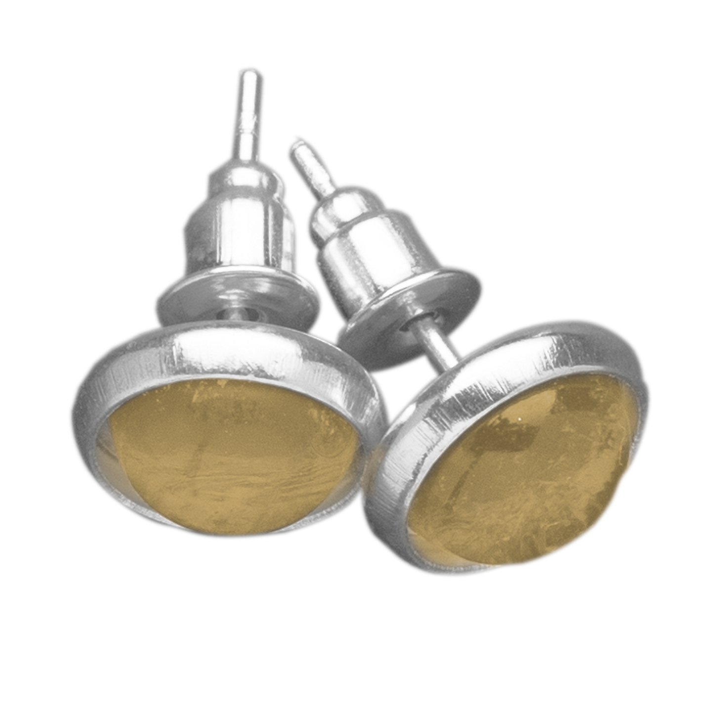 Set Oorknopjes met Gekleurde Cabochons | 8mm | 10 Kleuren