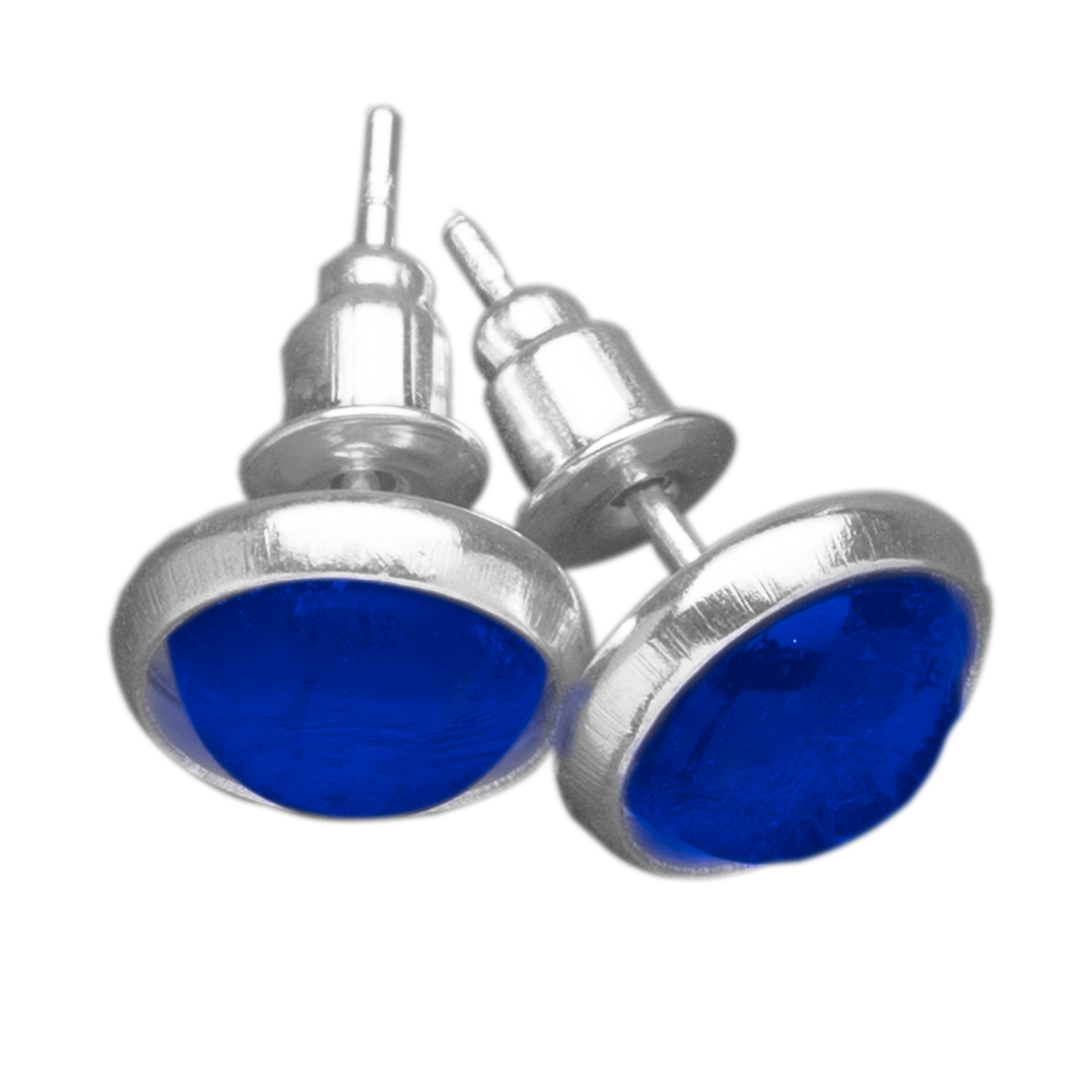 Set Oorknopjes met Gekleurde Cabochons | 8mm | 10 Kleuren