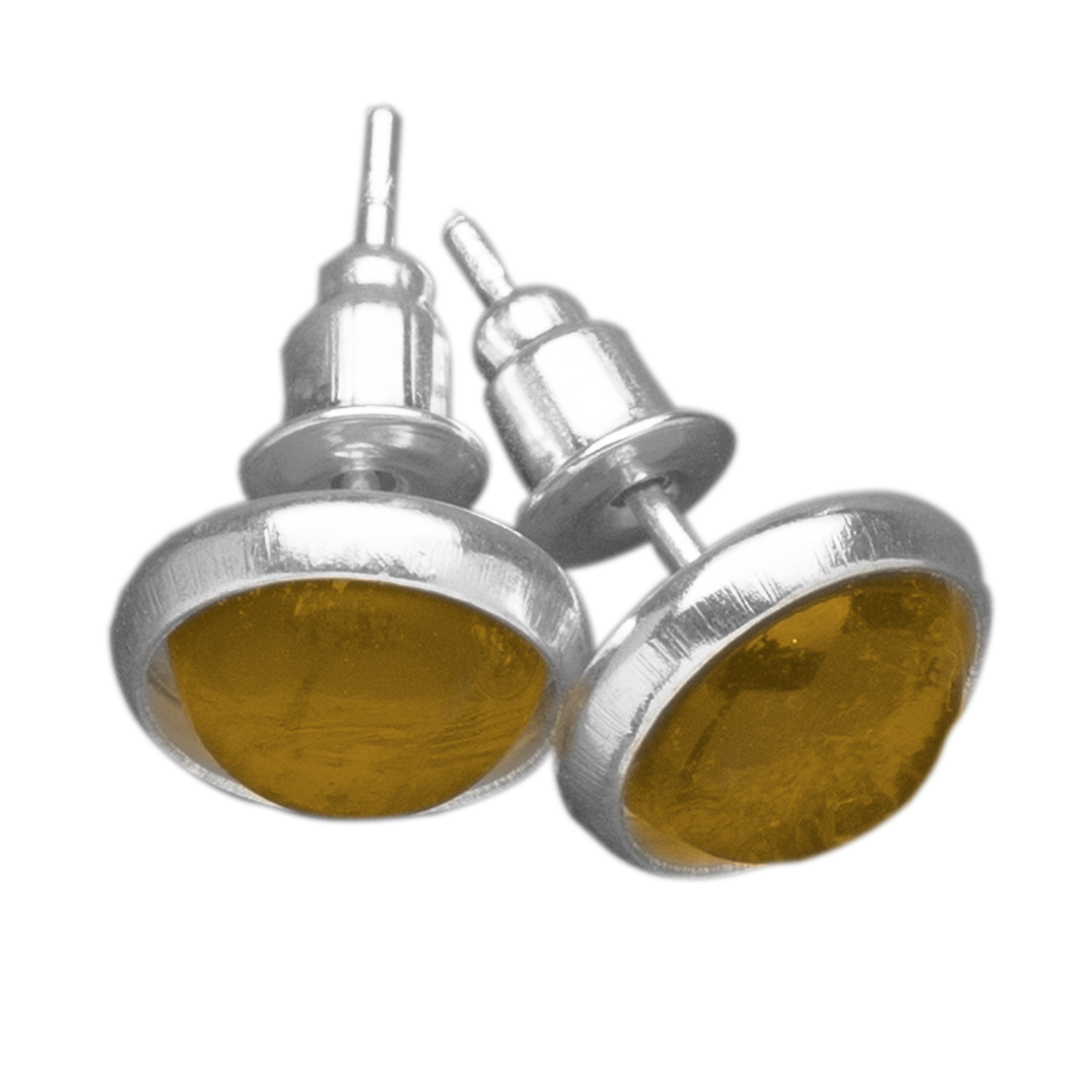 Set Oorknopjes met Gekleurde Cabochons | 8mm | 10 Kleuren