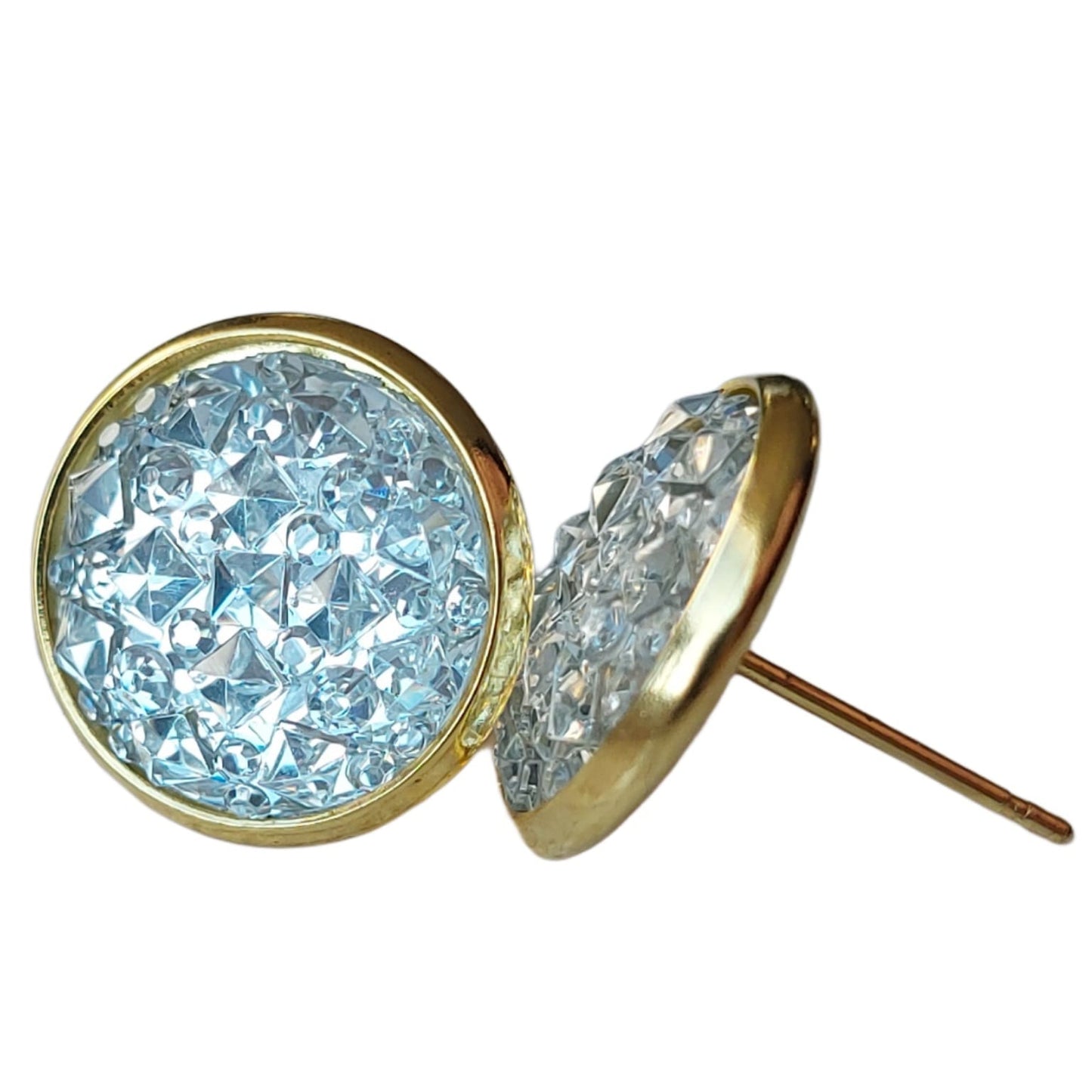 Oorknopjes Cabochons kristal reliëf - eva jewels