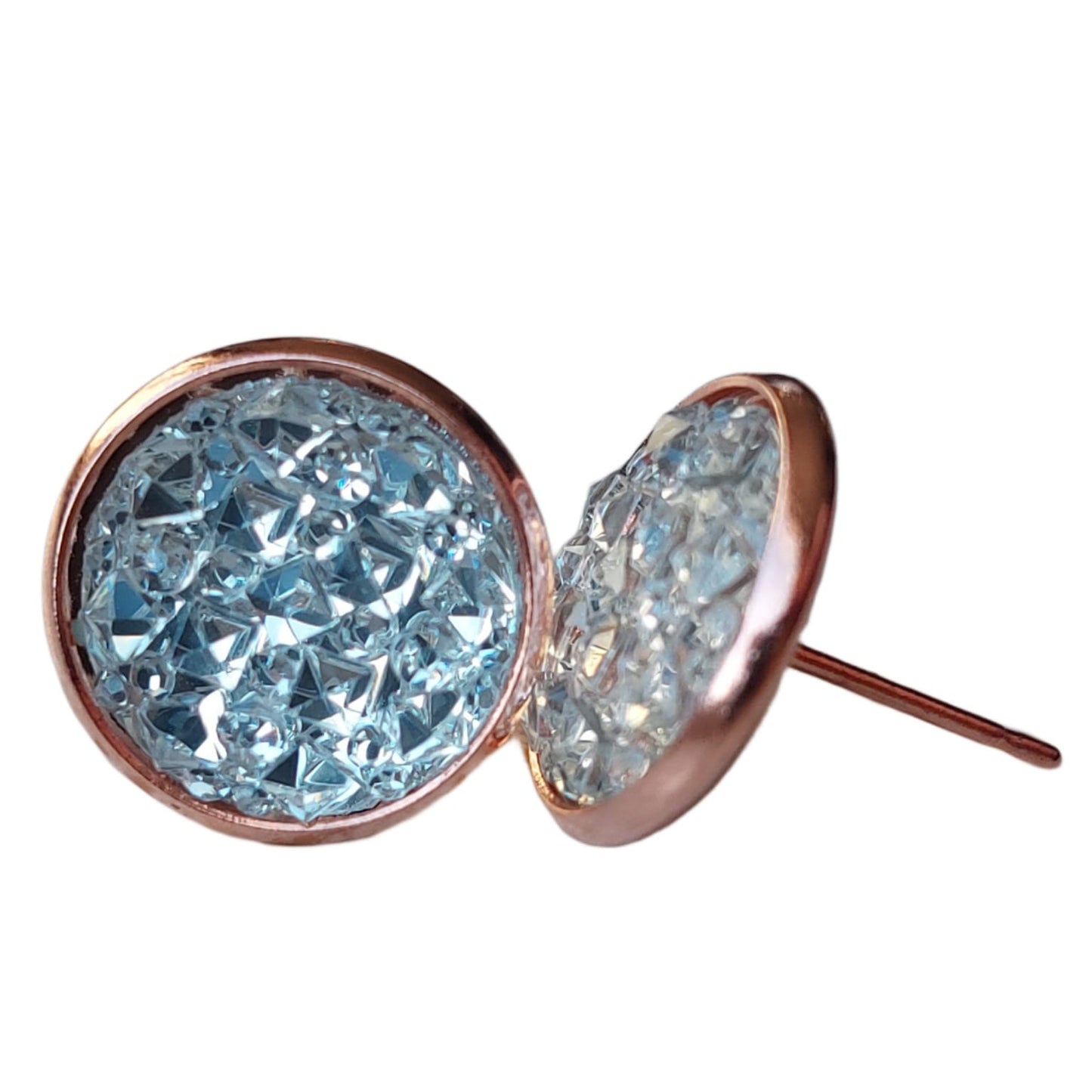 Oorknopjes Cabochons kristal reliëf - eva jewels