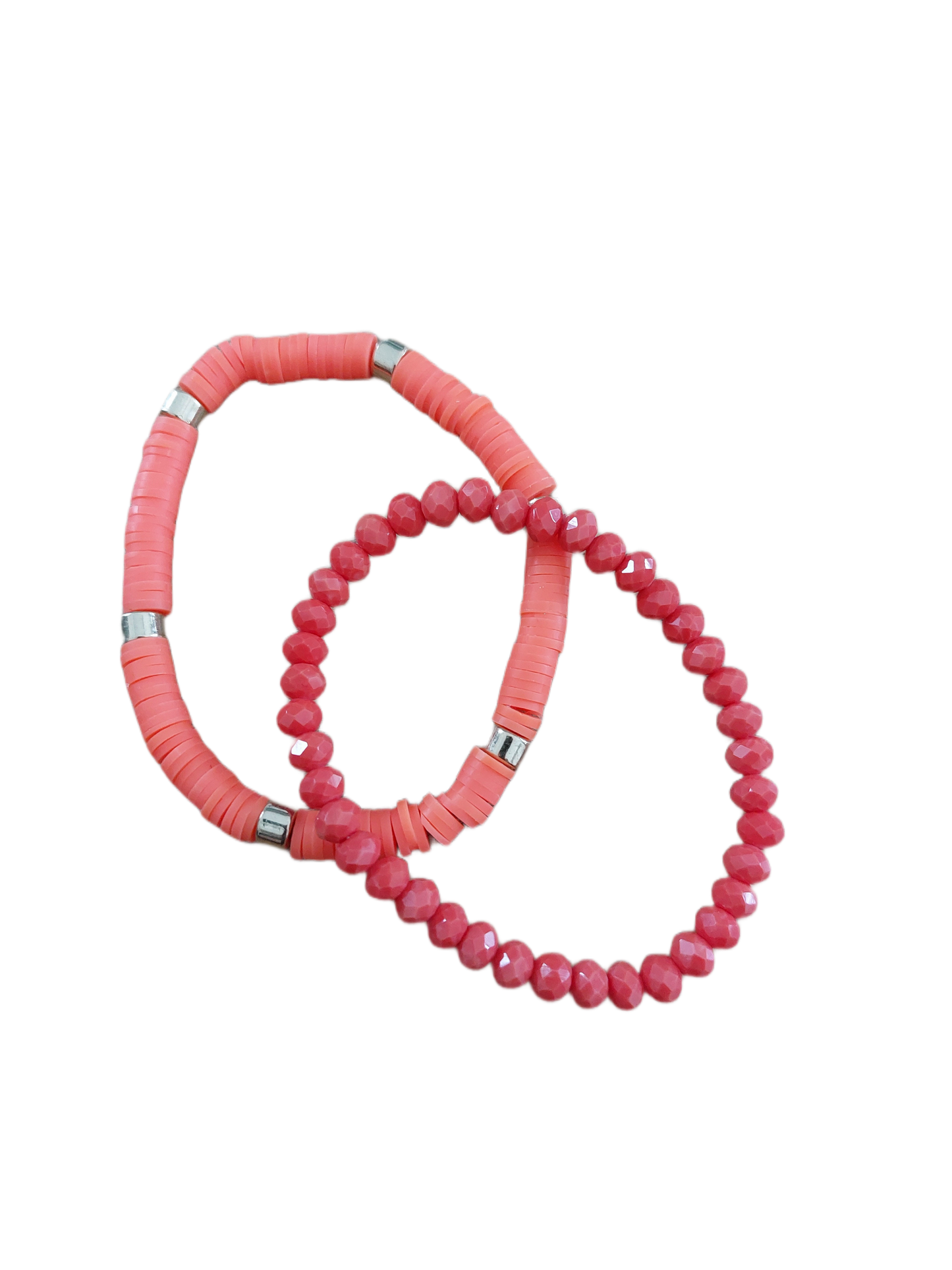 Armband Kralen CORAL ROZE, set van 2