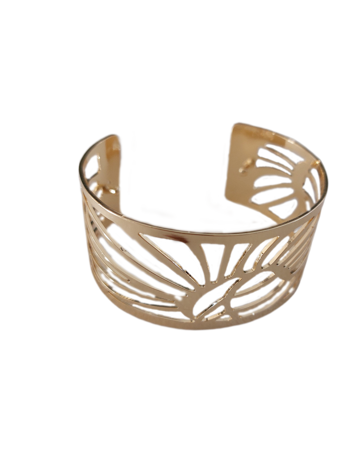 Brede goudkleurige armband met ROOD-ZWART PU lederen band, 3 cm